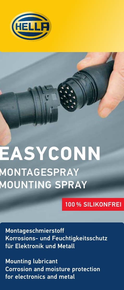Hella EasyConn mounting spray — Kiemer formula under a client label, released 2010